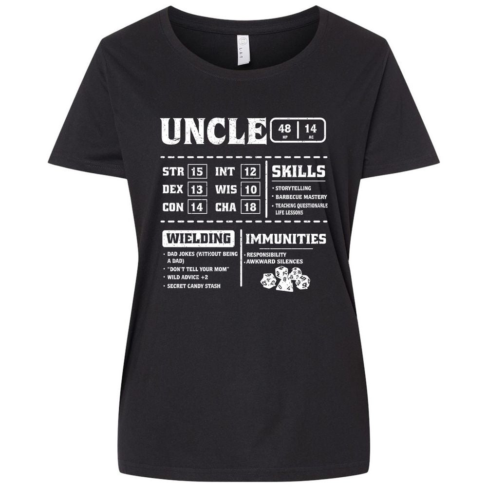 Uncle Stats Ladies Curvy Jersey - Blended Black - 1