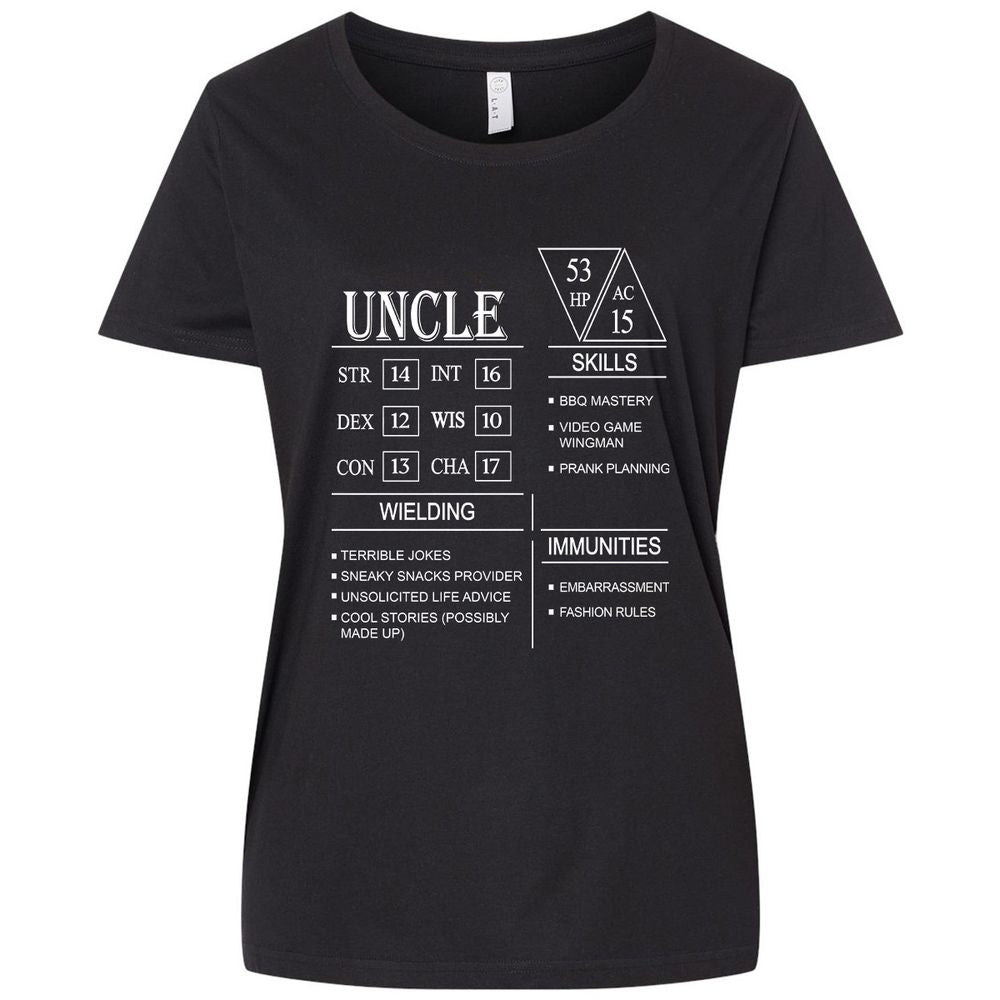 Uncle Stats Ladies Curvy Jersey - Blended Black - 1