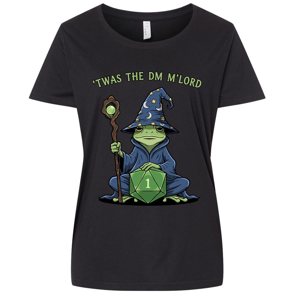 Twas the DM M’lord Ladies Curvy Jersey - Blended Black - 1