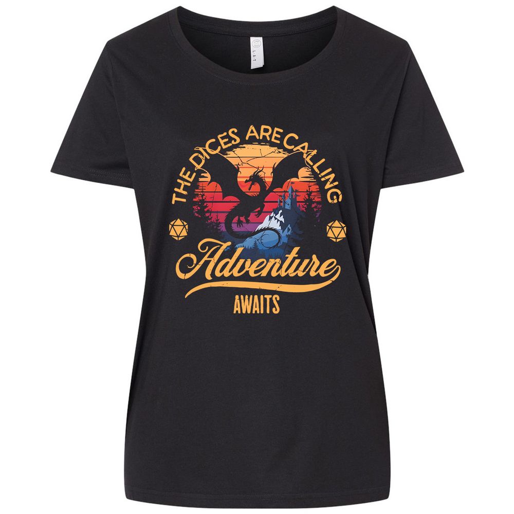 The Dices Are Calling Ladies Curvy Jersey - Blended Black - 1