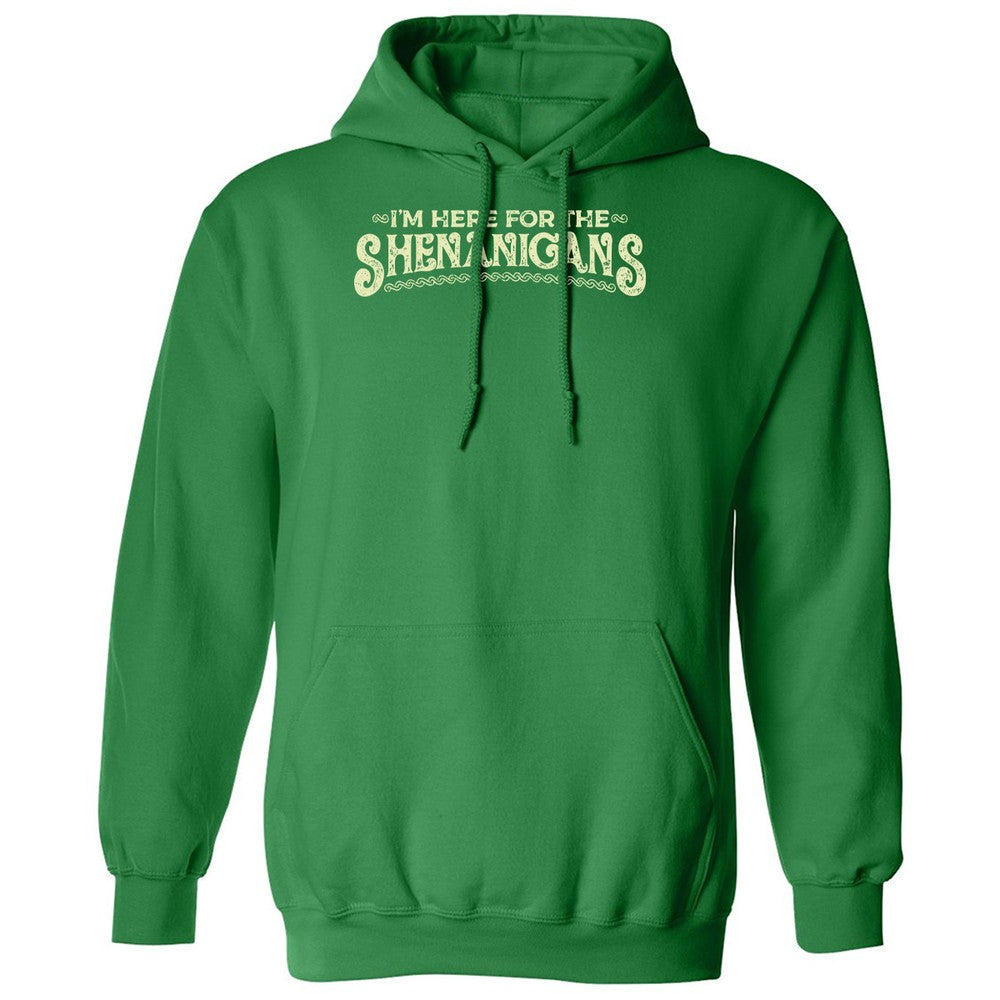 Here For The Shenanigans Classic Unisex Hoodie - Irish Green - 1