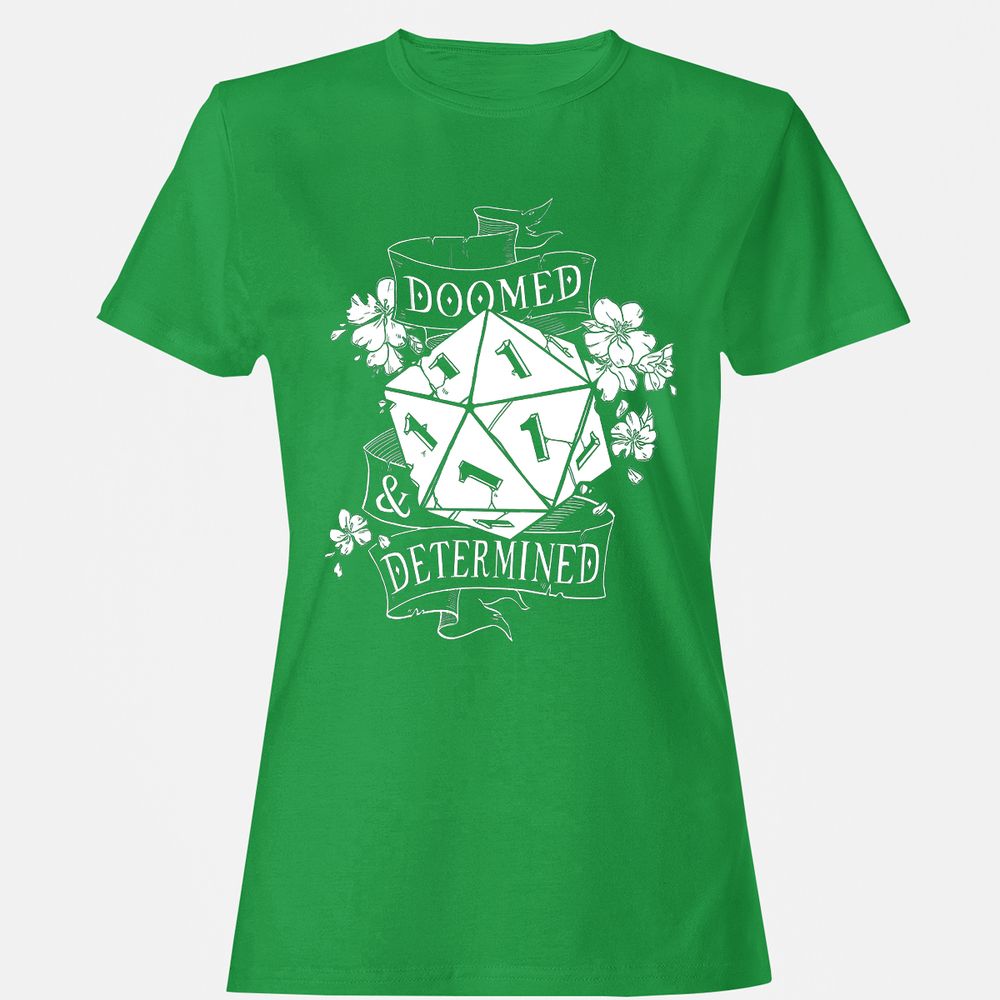Doomed Determined Women's T-Shirt - Irish Green - 1