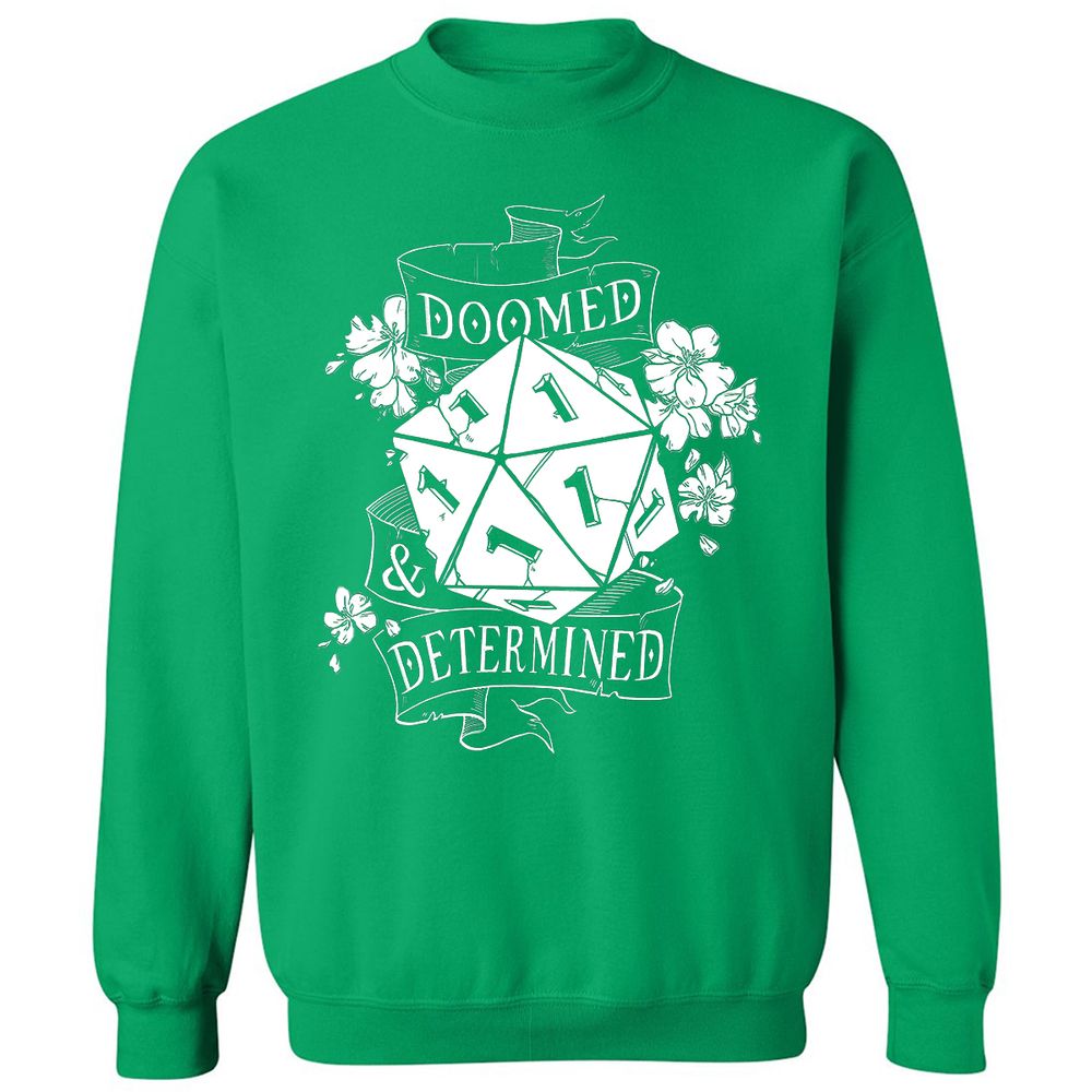 Doomed Determined Classic Unisex Sweatshirt - Irish Green - 1