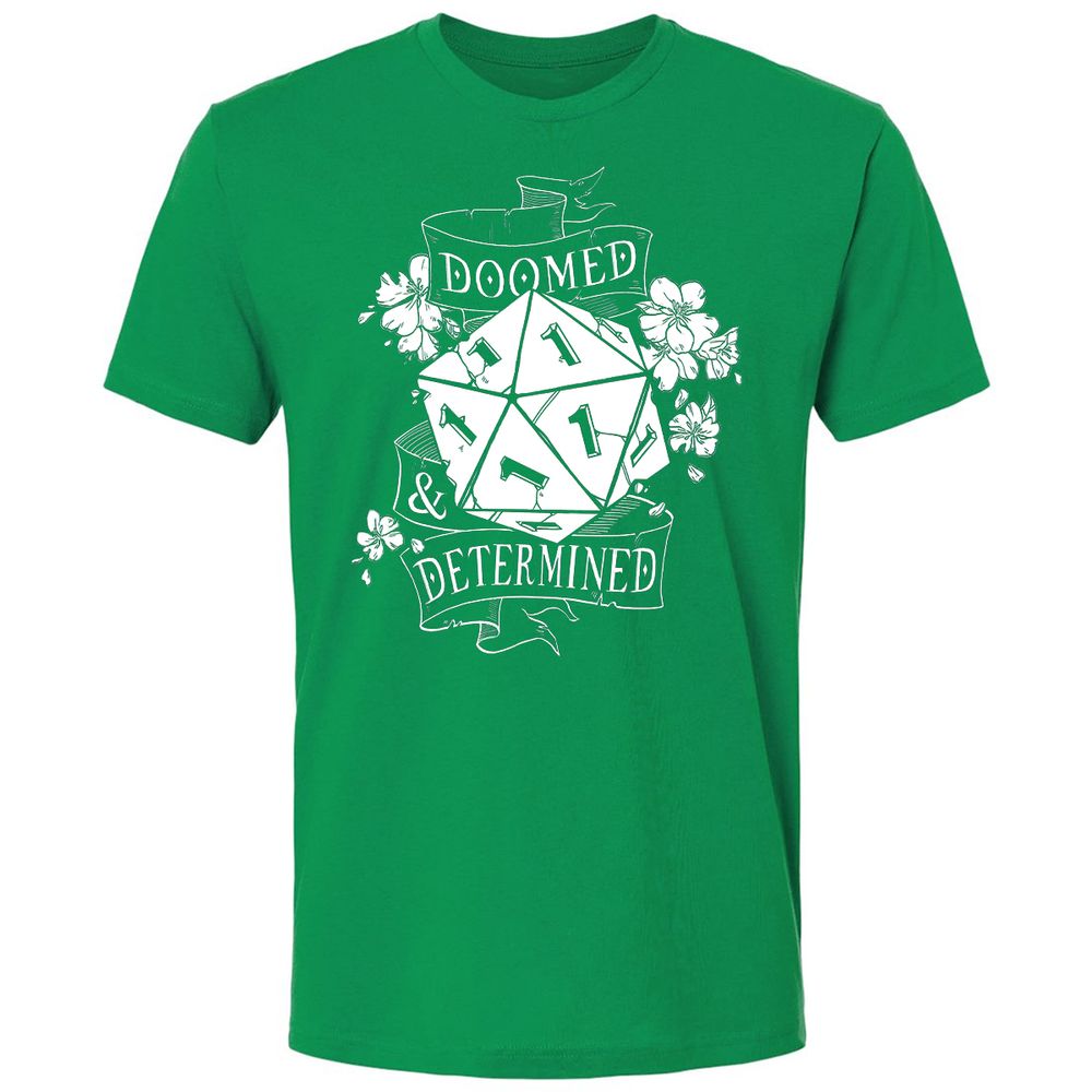 Doomed Determined Premium Unisex T-Shirt - Irish Green - 1