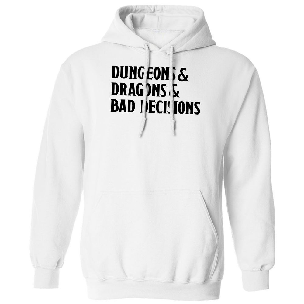 Bad Decisions Classic Unisex Hoodie - White - 1
