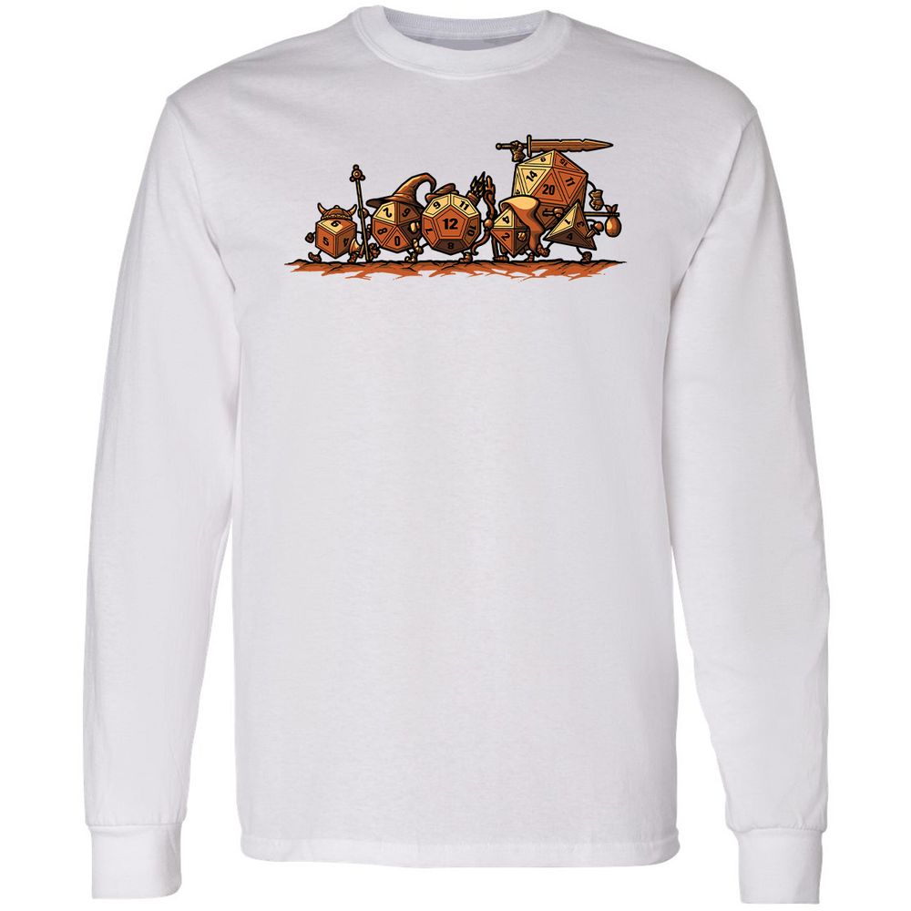 Fellowship Of The Dices Long Sleeve T-Shirt - White - 1
