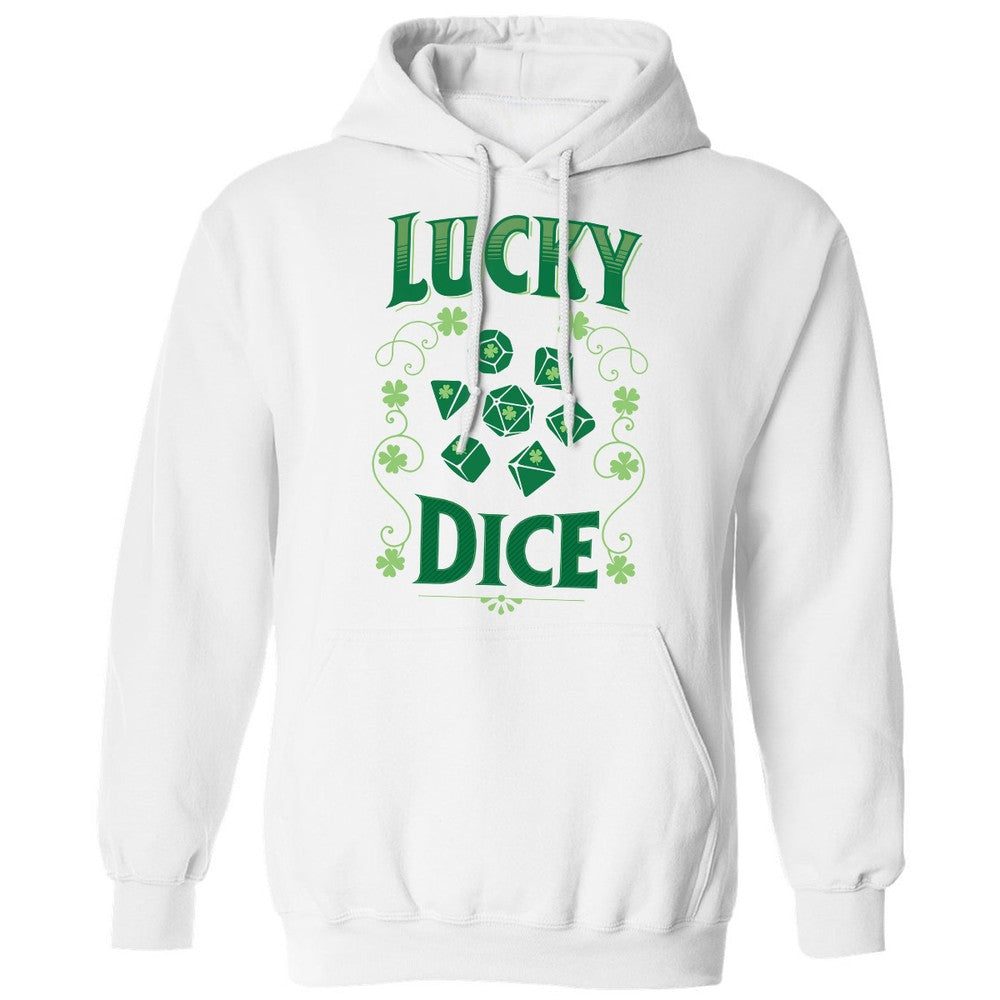 Lucky Dice Classic Unisex Hoodie - White - 1
