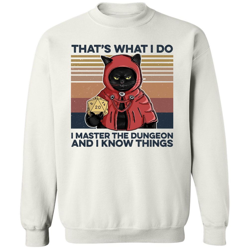 I Master The Dungeons Classic Unisex Sweatshirt - White - 1