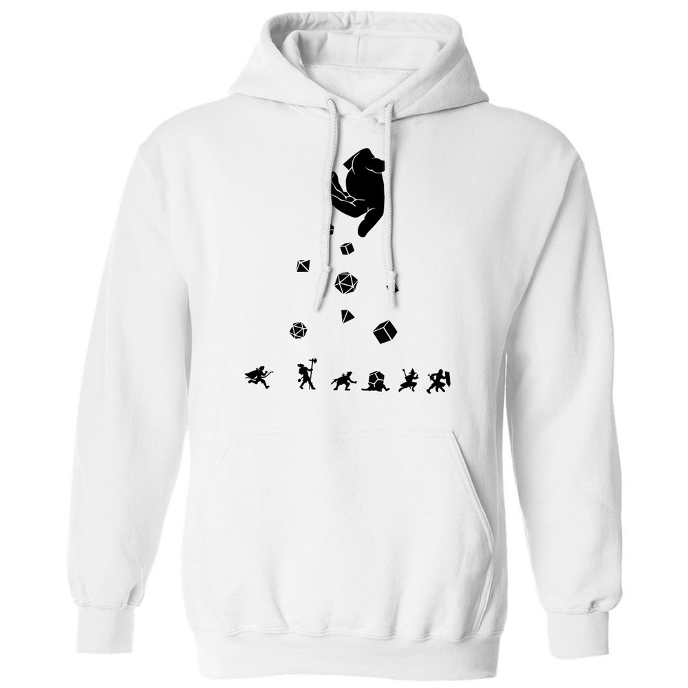 Rocks Fall, Everyone Dice Classic Unisex Hoodie - White - 1