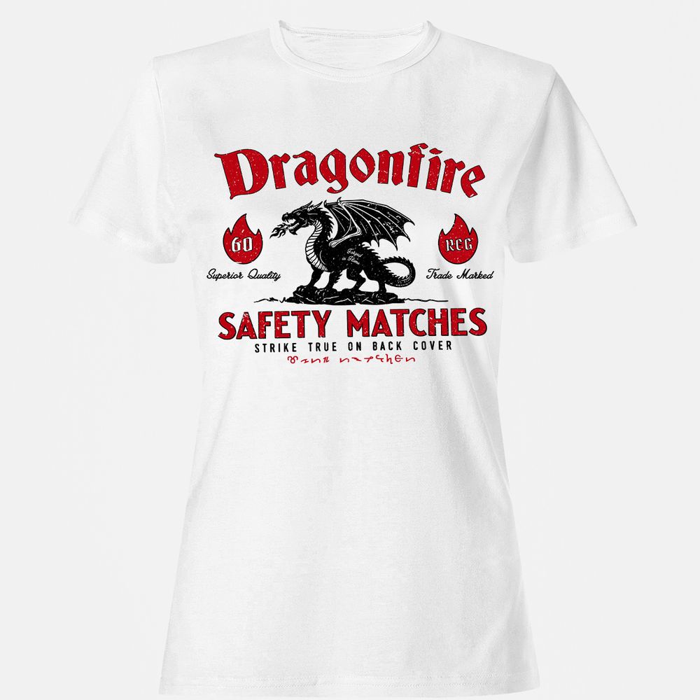 Dragonfire Women's T-Shirt - White - 1