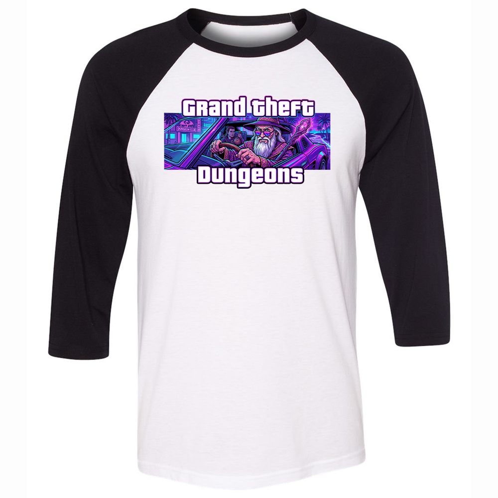 Grand Theft Dungeons Miami - White/Black - 1