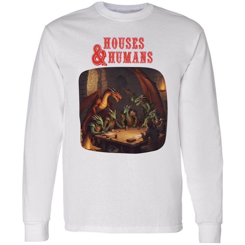 Houses And Humans Long Sleeve T-Shirt - White - 1