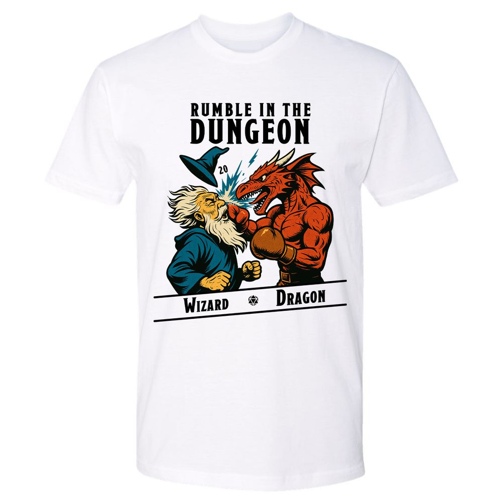 Rumble in the Dungeon Premium Unisex T-Shirt - White - 1