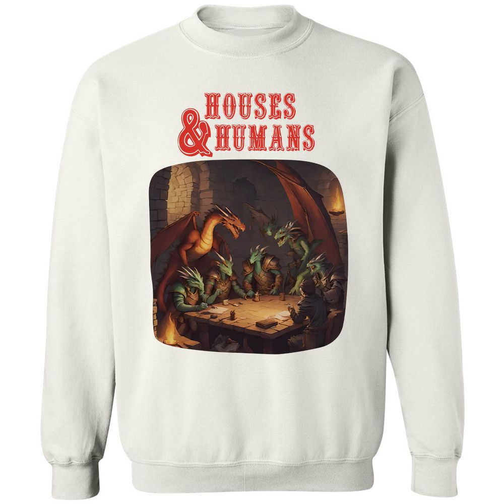 Houses And Humans Classic Unisex Sweatshirt - White - 1