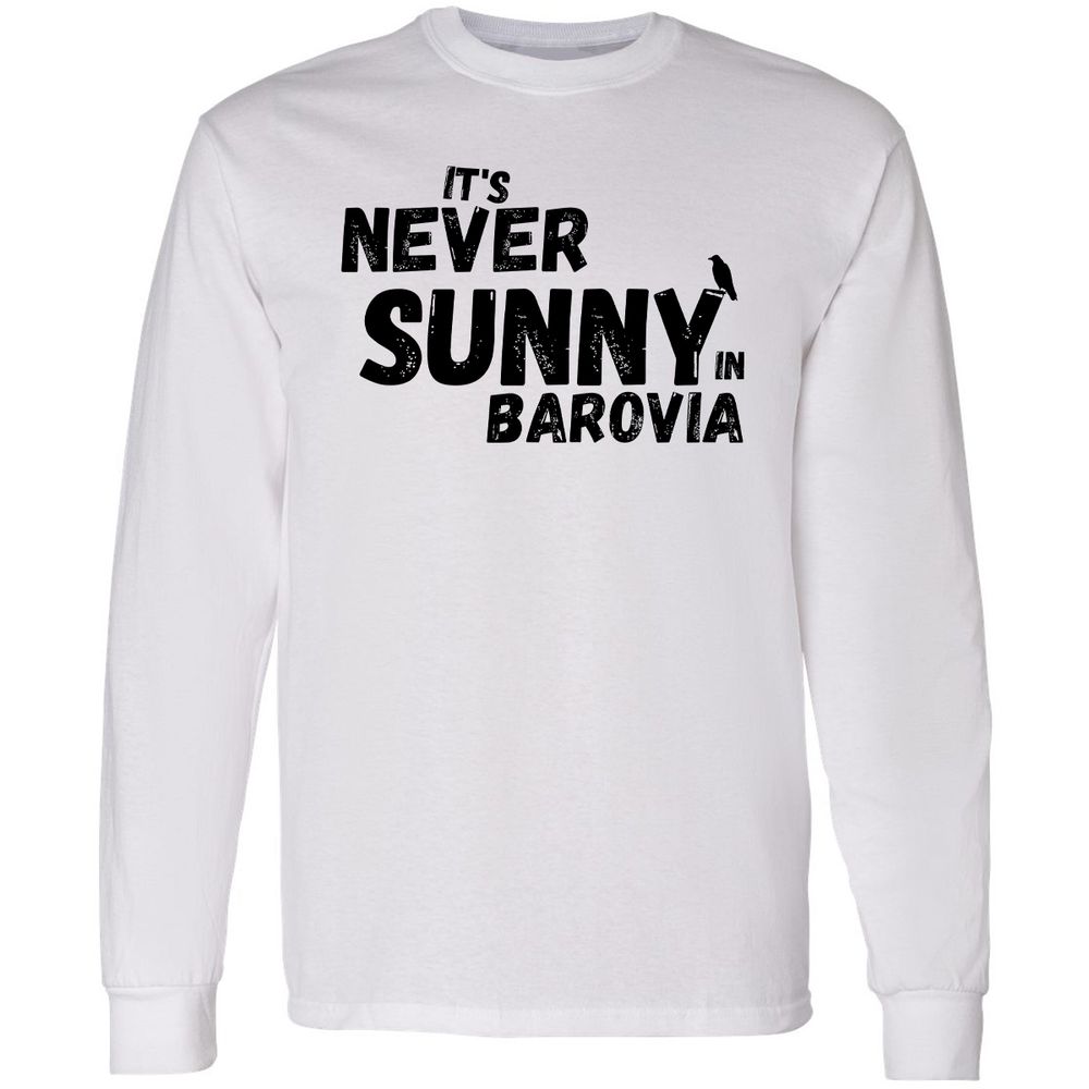 It's Never Sunny In Barovia Long Sleeve T-Shirt - White - 1