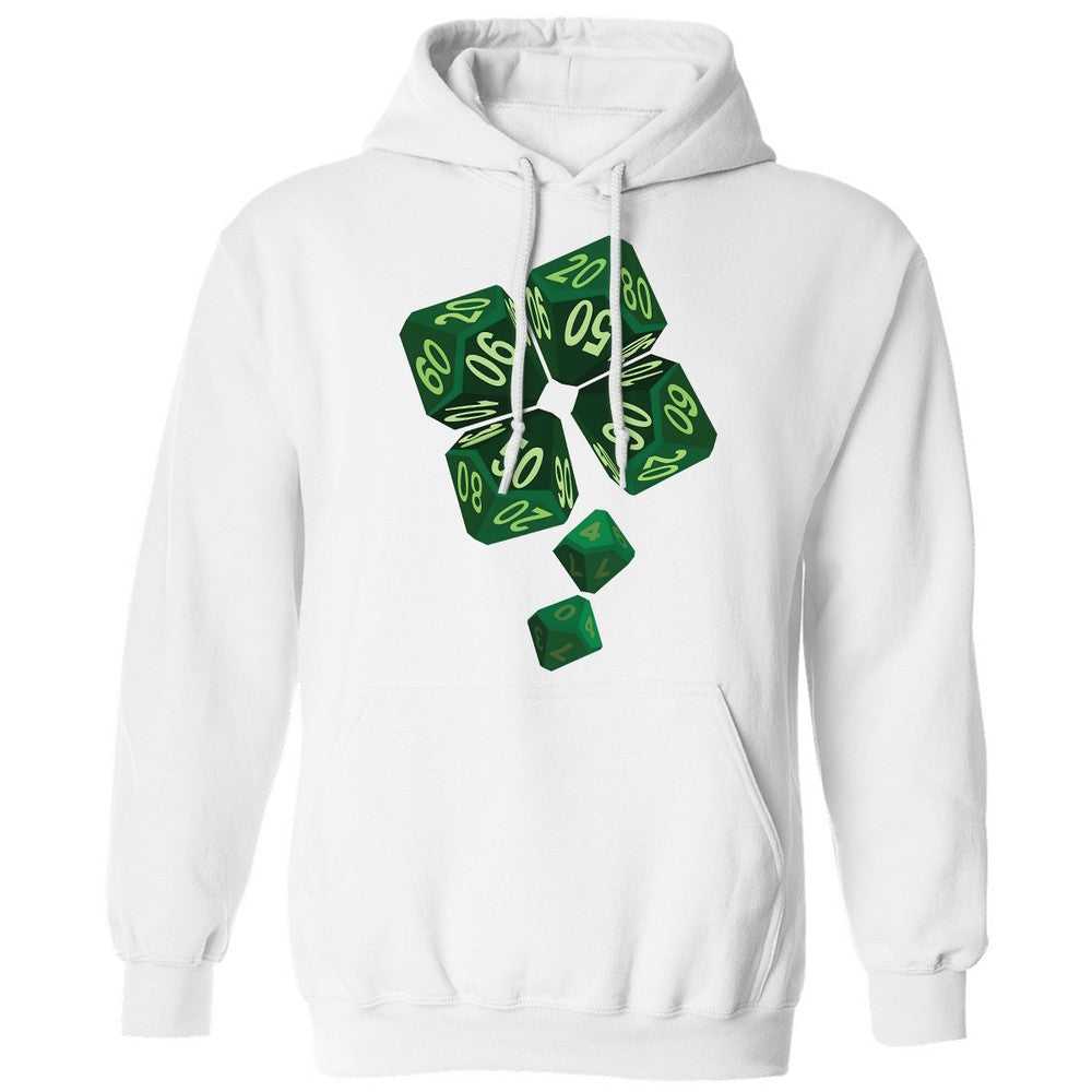 Dice Clover Classic Unisex Hoodie - White - 1