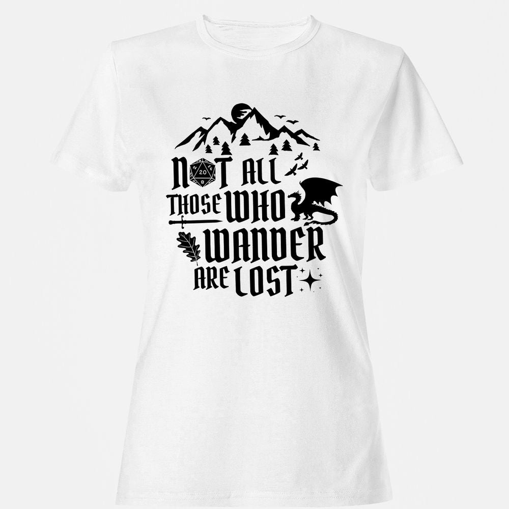 Not All Those Who Wander Are Lost Women's T-Shirt - White - 1