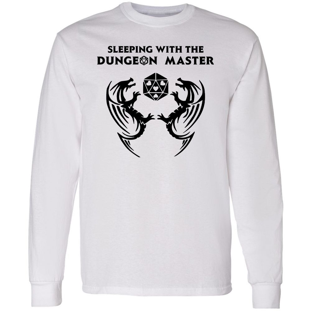 Sleeping With The DM Long Sleeve T-Shirt - White - 1