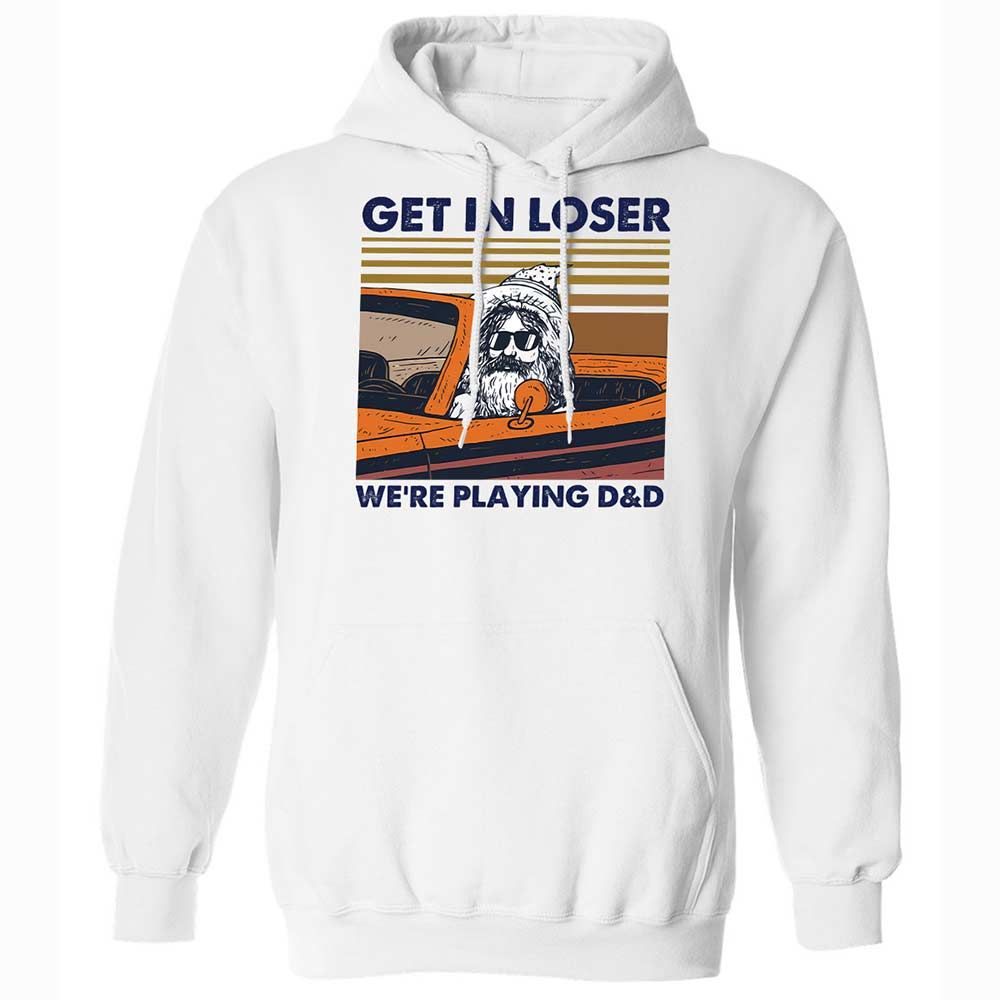 Get in Loser Classic Unisex Hoodie - White - 1