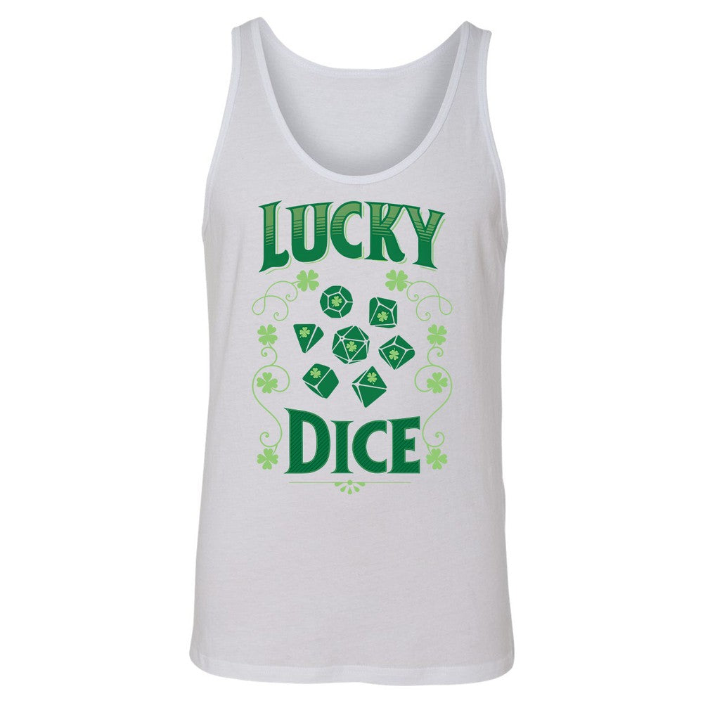 Lucky Dice Unisex Jersey Tank - White - 1