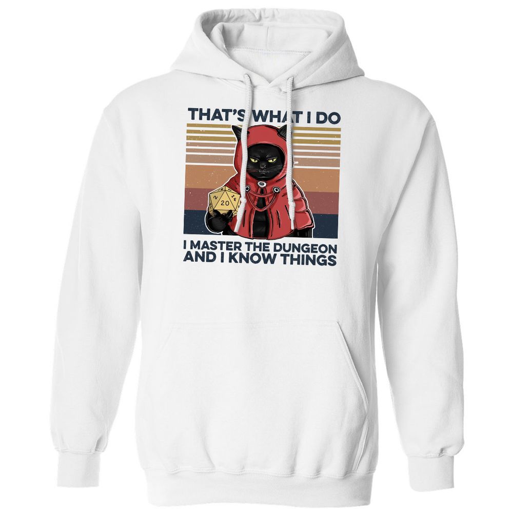 I Master The Dungeons Classic Unisex Hoodie - White - 1