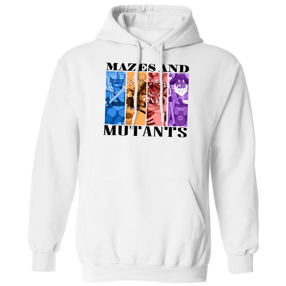Mazes & Mutants Classic Unisex Hoodie - White - 1