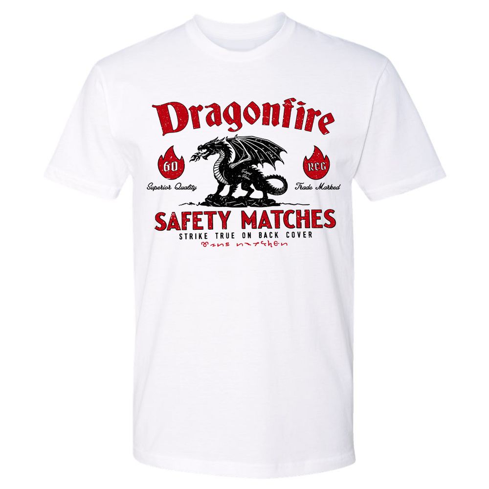 Dragonfire Premium Unisex T-Shirt - White - 1
