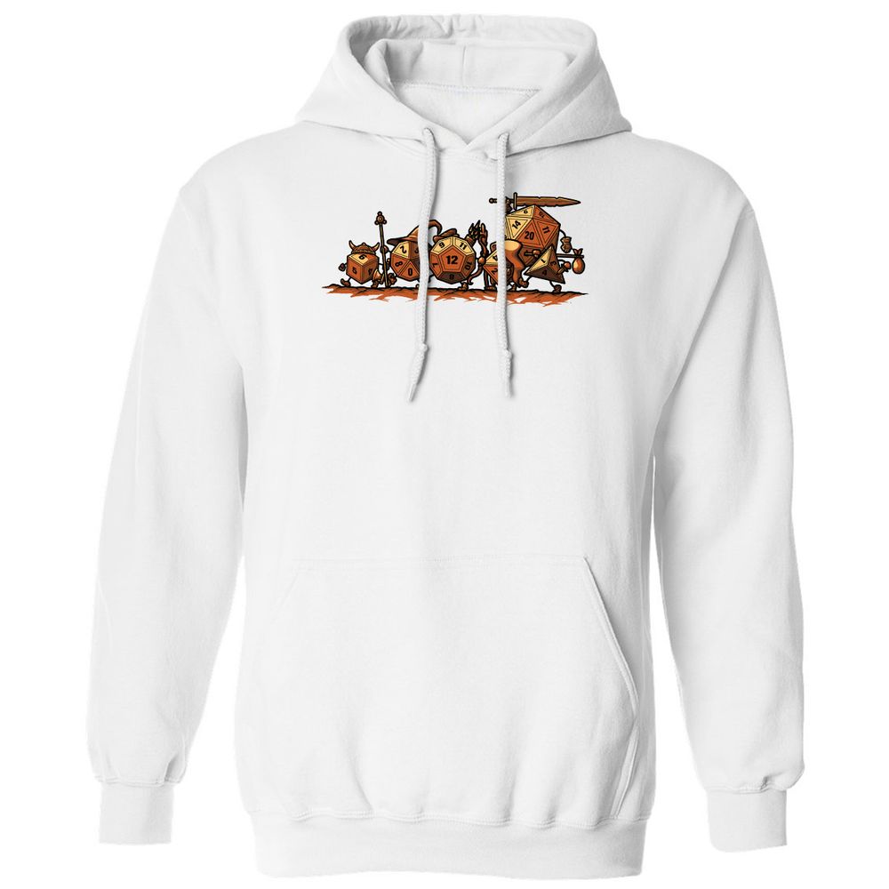 Fellowship Of The Dices Classic Unisex Hoodie - White - 1