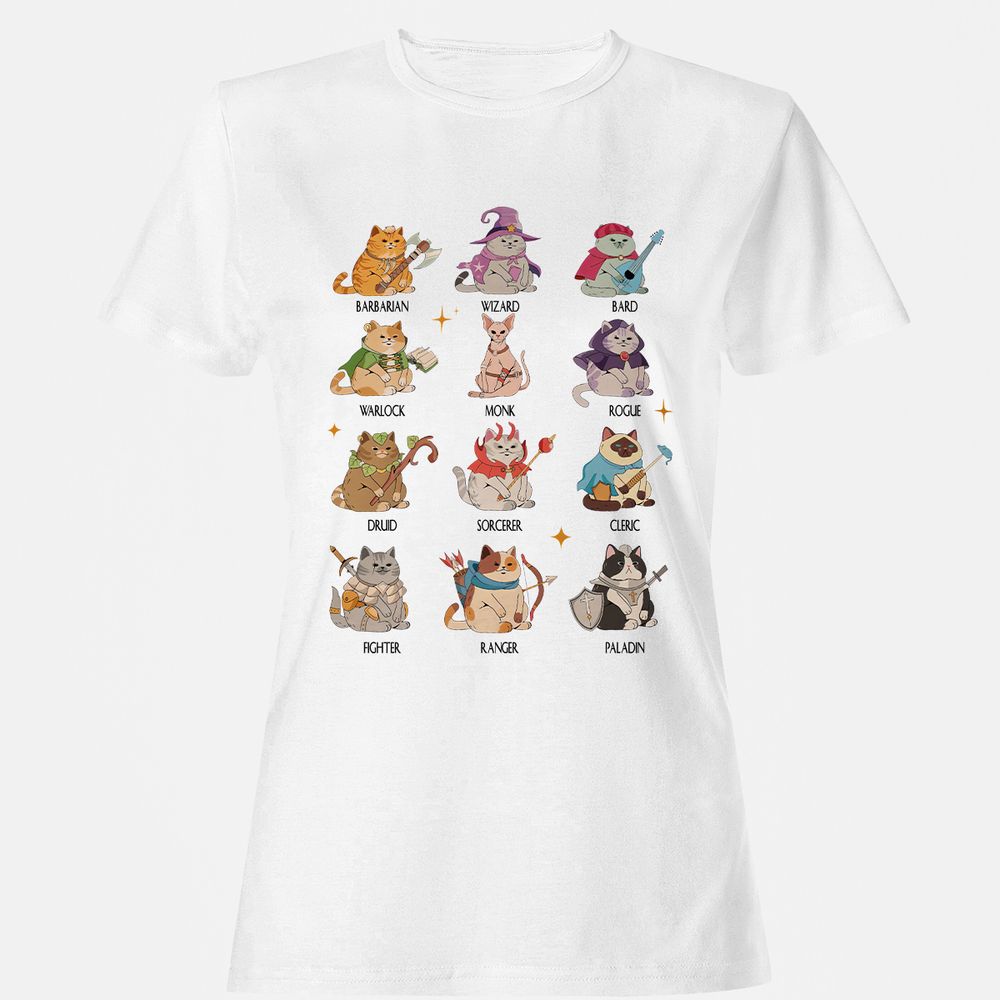 Dungeons And Cats Women's T-Shirt - White - 1
