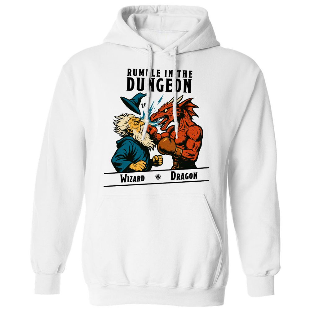 Rumble in the Dungeon Classic Unisex Hoodie - White - 1