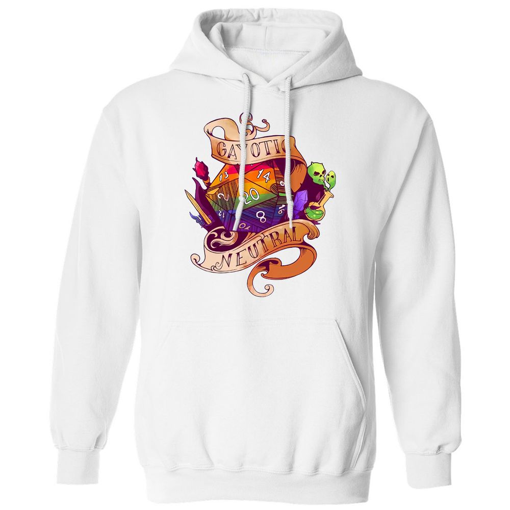 Gayotic Neutral Classic Unisex Hoodie - White - 1