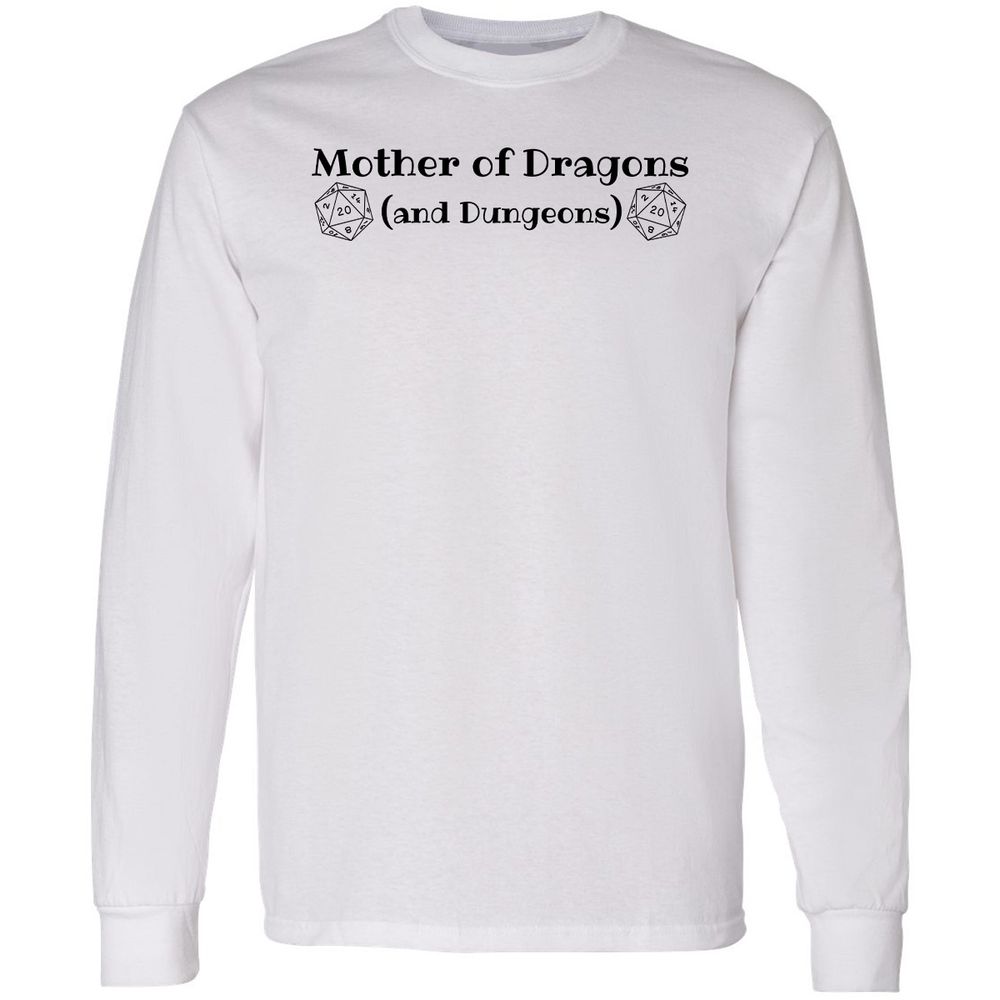 Mother Of Dragons Long Sleeve T-Shirt - White - 1