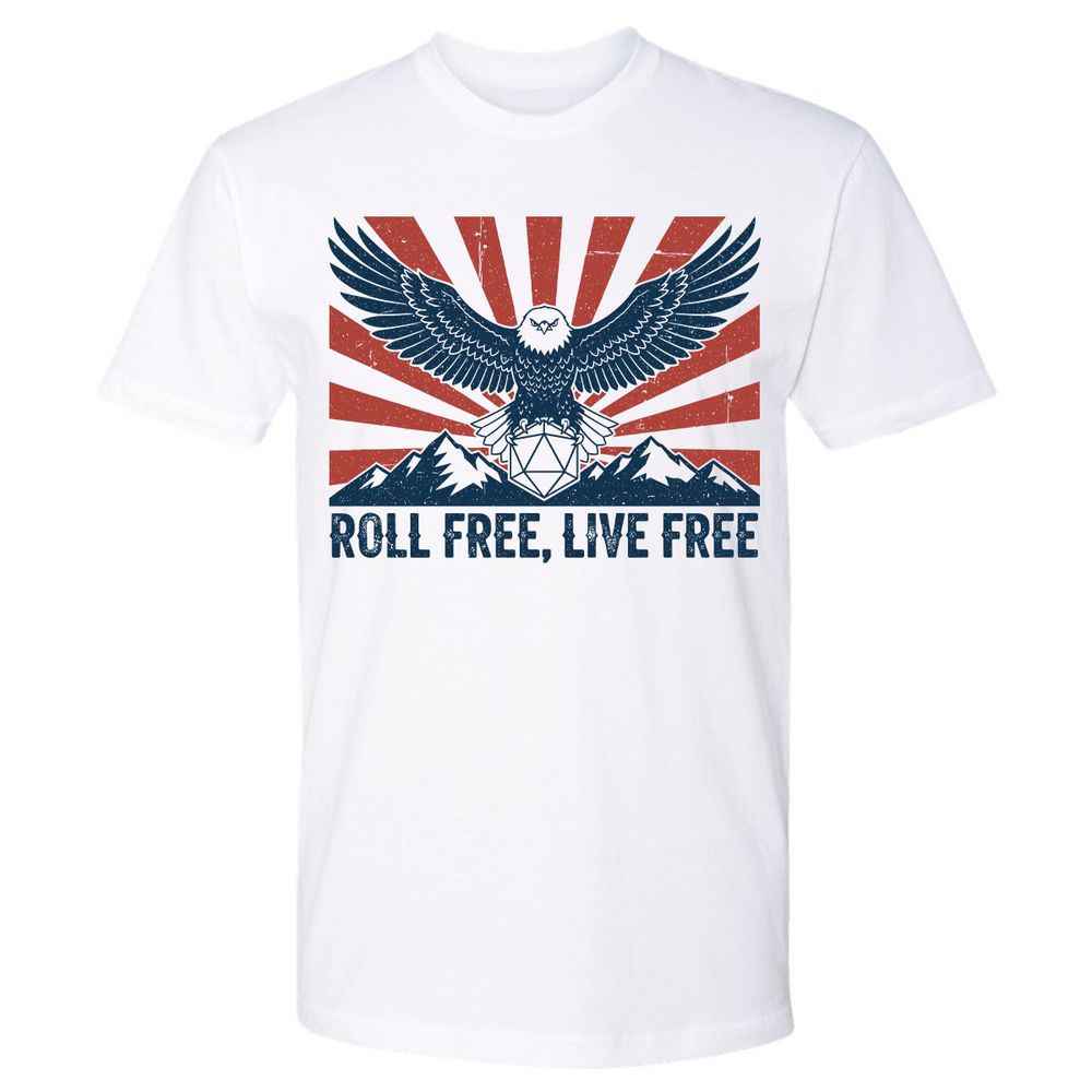 Roll Free, Live Free Premium Unisex T-Shirt - White - 1