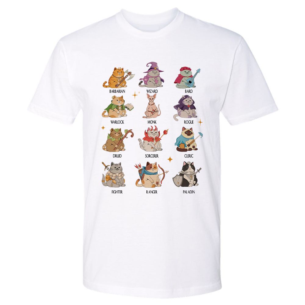 Dungeons And Cats Premium Unisex T-Shirt - White - 1