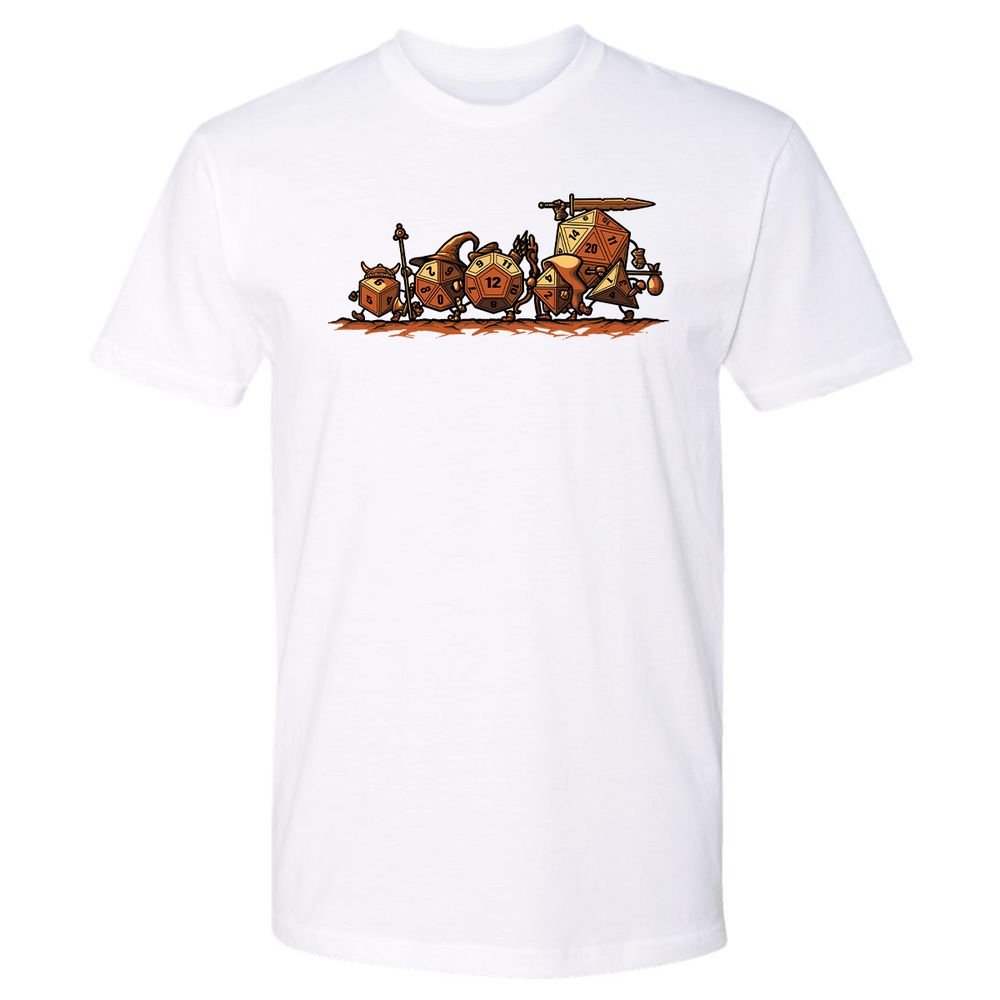 Fellowship Of The Dices Premium Unisex T-Shirt - White - 1