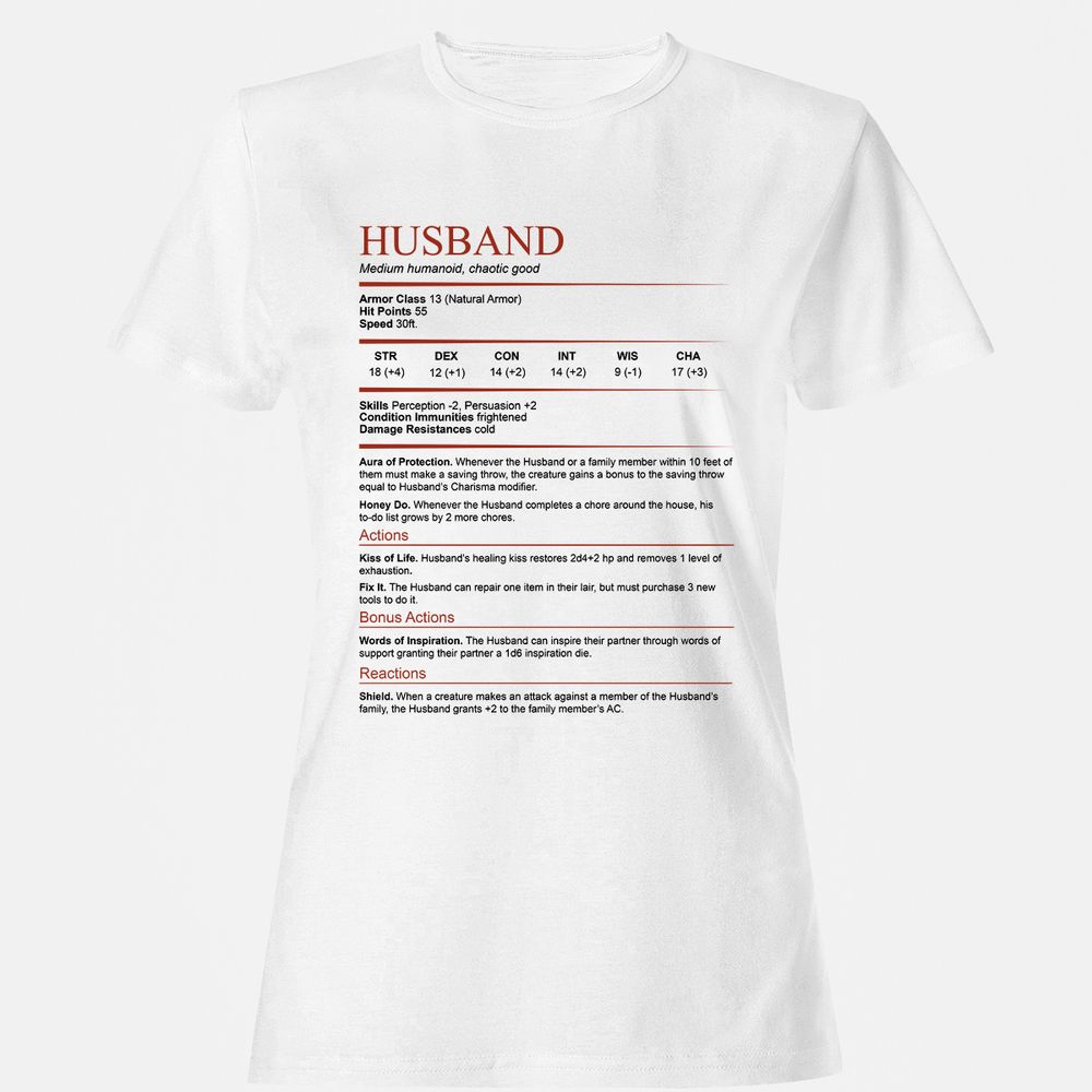 Husband White Women's T-Shirt - White - 1