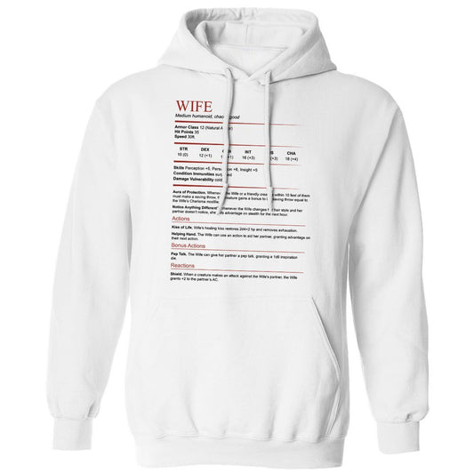 Wife White Classic Unisex Hoodie - White - 1