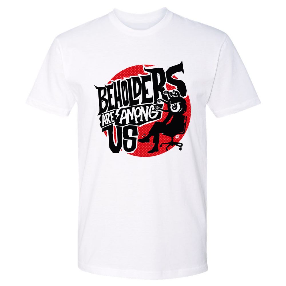 Beholders Are Among Us Premium Unisex T-Shirt - White - 1