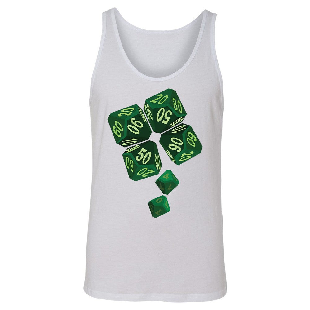 Dice Clover Unisex Jersey Tank - White - 1