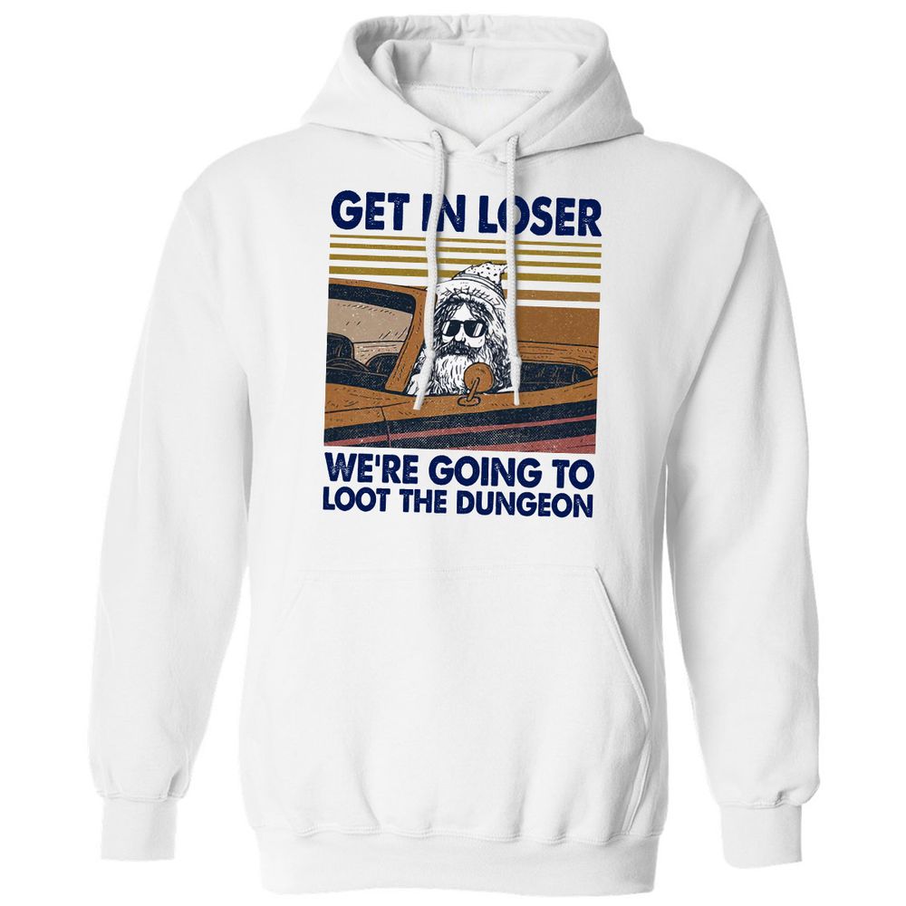 We're Going To Loot The Dragon Classic Unisex Hoodie - White - 1