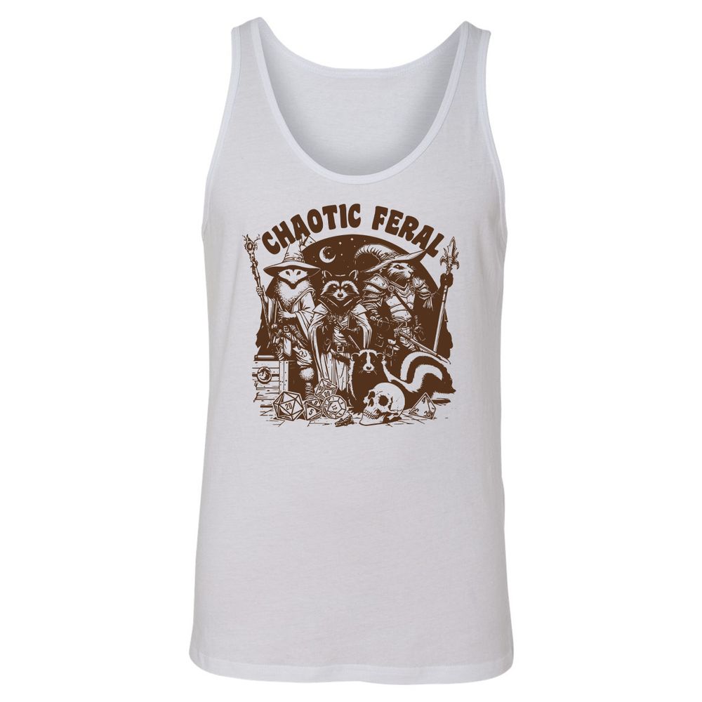DND Inspired Raccoon Opossum Chaotic Feral - White - 1