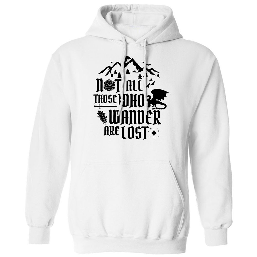 Not All Those Who Wander Are Lost Classic Unisex Hoodie - White - 1