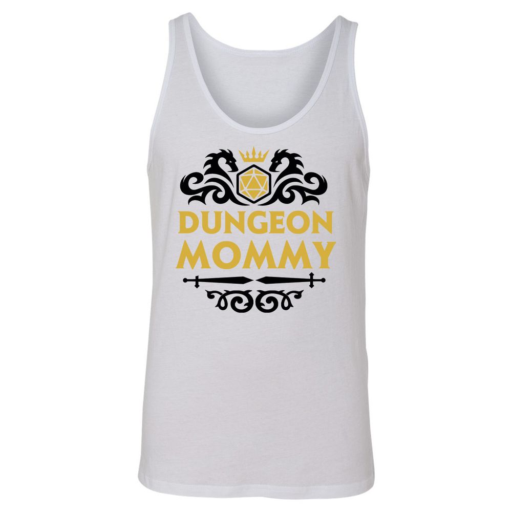 Dungeon Mommy Unisex Jersey Tank - White - 1