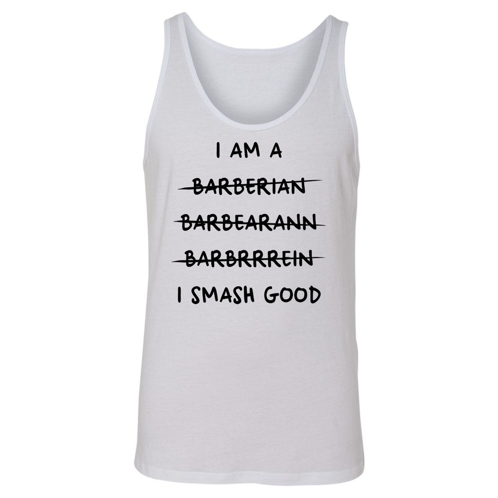 I Am A Barbarian Unisex Jersey Tank - White - 1