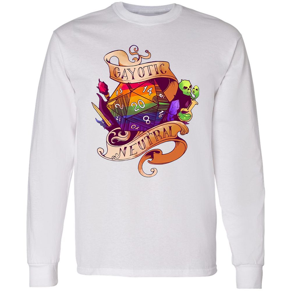 Gayotic Neutral Long Sleeve T-Shirt - White - 1