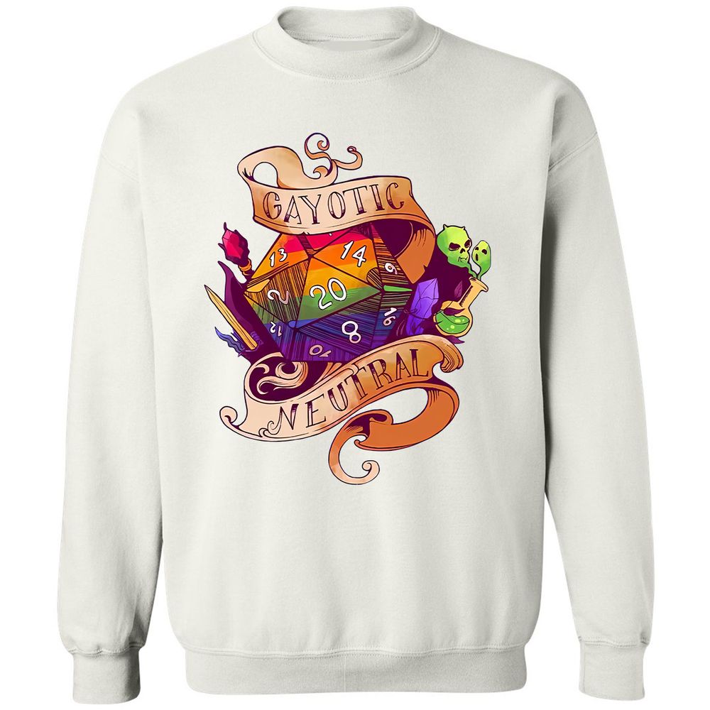 Gayotic Neutral Classic Unisex Sweatshirt - White - 1