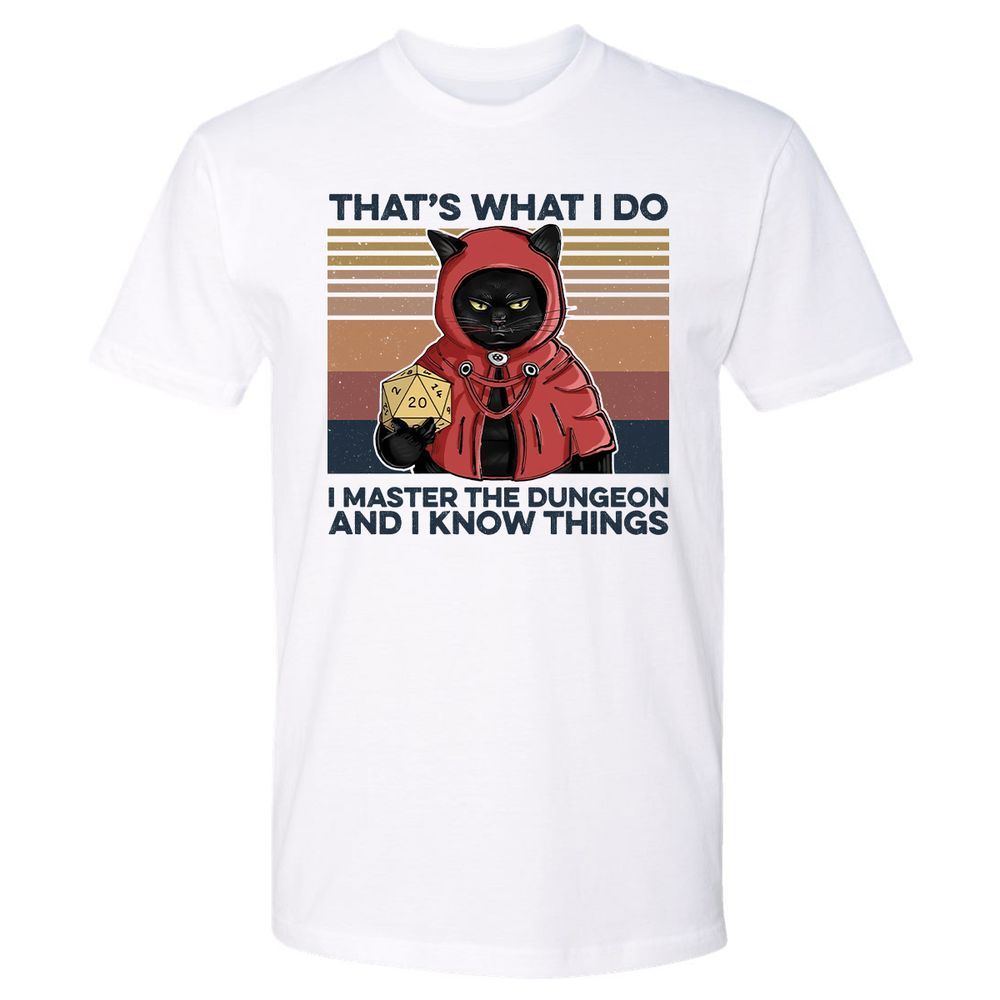 I Master The Dungeons Premium Unisex T-Shirt - White - 1