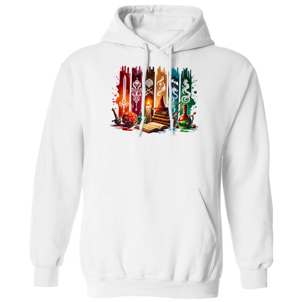 DnD Classes Classic Unisex Hoodie - White - 1