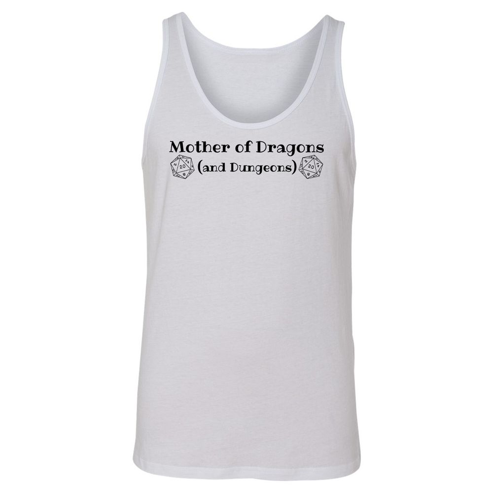 Mother Of Dragons Unisex Jersey Tank - White - 1