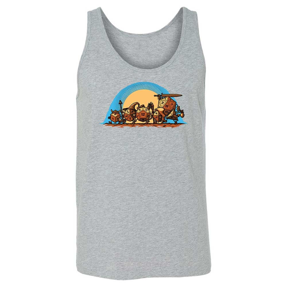The Fellowship Of The Dice Unisex Jersey Tank - Athletic Heather - 10